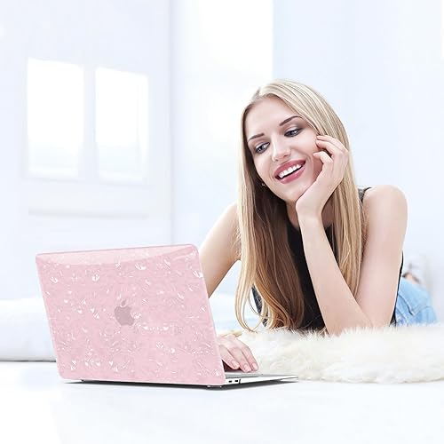 Miniatura 14 de B BELK Funda compatible con MacBook Air de 13 pulgadas 2022 2021 2020 2019 2018 M1 A2337 A2179 A1932, carcasa rígida de plástico + cubierta de Shiny