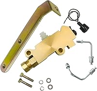 SY-PARTS PV2 Brass Brake Proportioning Valve Kit w/ Bracket & Lines for Chevy GM Disc/Drum Brakes - Replaces 172-1353