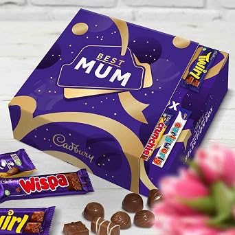 Cadbury Best Mum Double Layered Chocolate Selection Box for Mother's Day. Includes 11 Full-Sized Bars; Dairy Milk, Flake, Cruchie, Twirl, Double Decker and more!