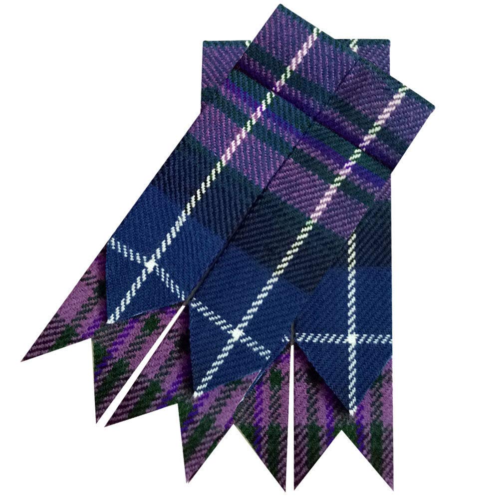 Shyne Kilts U.k Men's Pride Of Scotland Scottish Kilt Sock Flashes Various Tartans/Highland Kilt Hose Flashes Pointed (Pride Of Scotland)