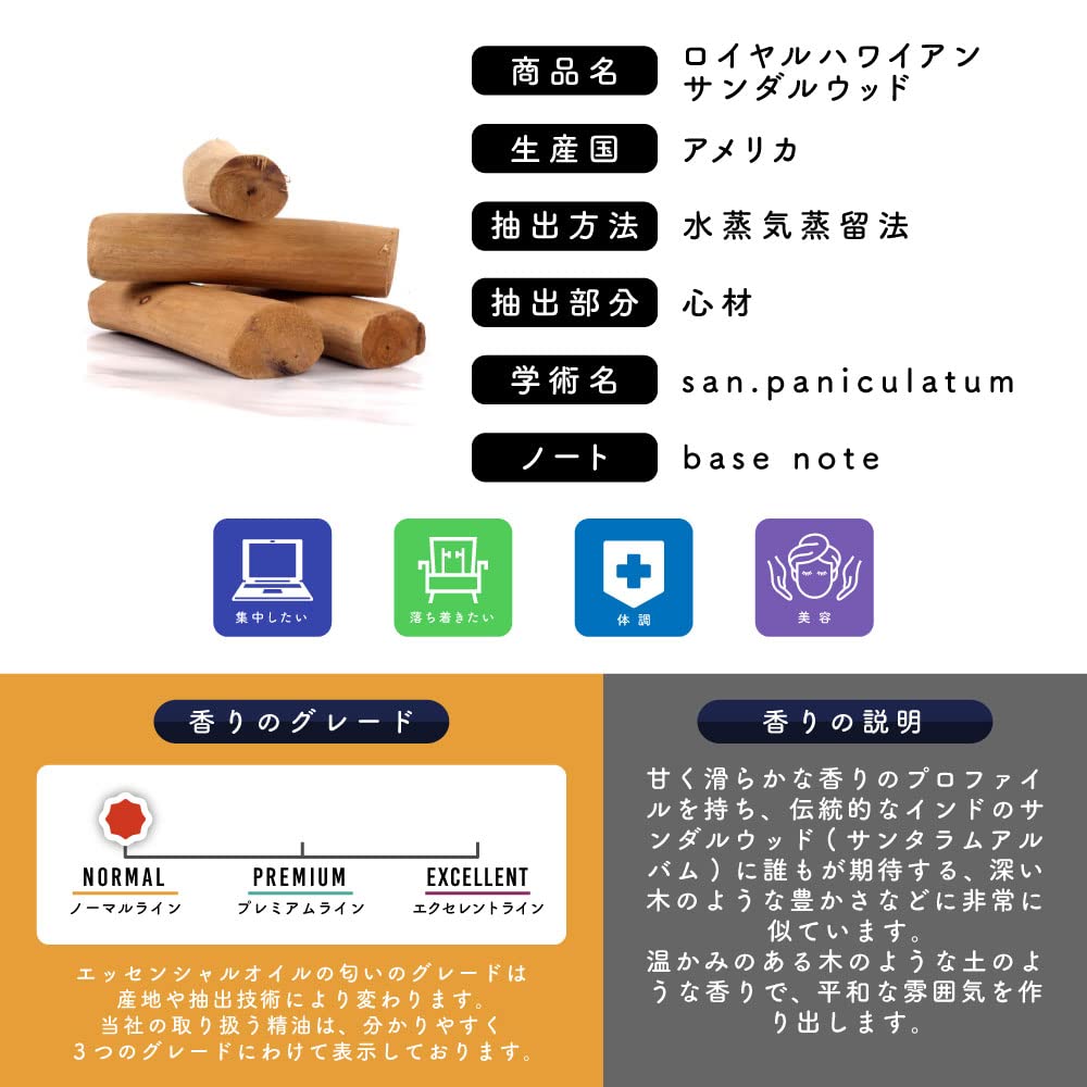 Amazon.co.jp: &SH エッセンシャルオイル 精油 ロイヤル ハワイアン 