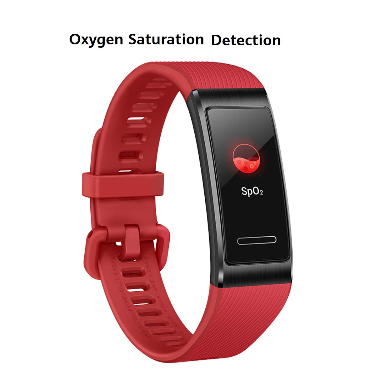 Huawei Band 4 Pro – Smart Band Fitness Tracker z ekranem dotykowym AMOLED 0,95", pulsometrem 24/7, sledzenie w pomieszczeniach i na zewnatrz, monitorem snu, wbudowanym GPS, wodoodpornosc 5ATM, kolor cynoczerwony