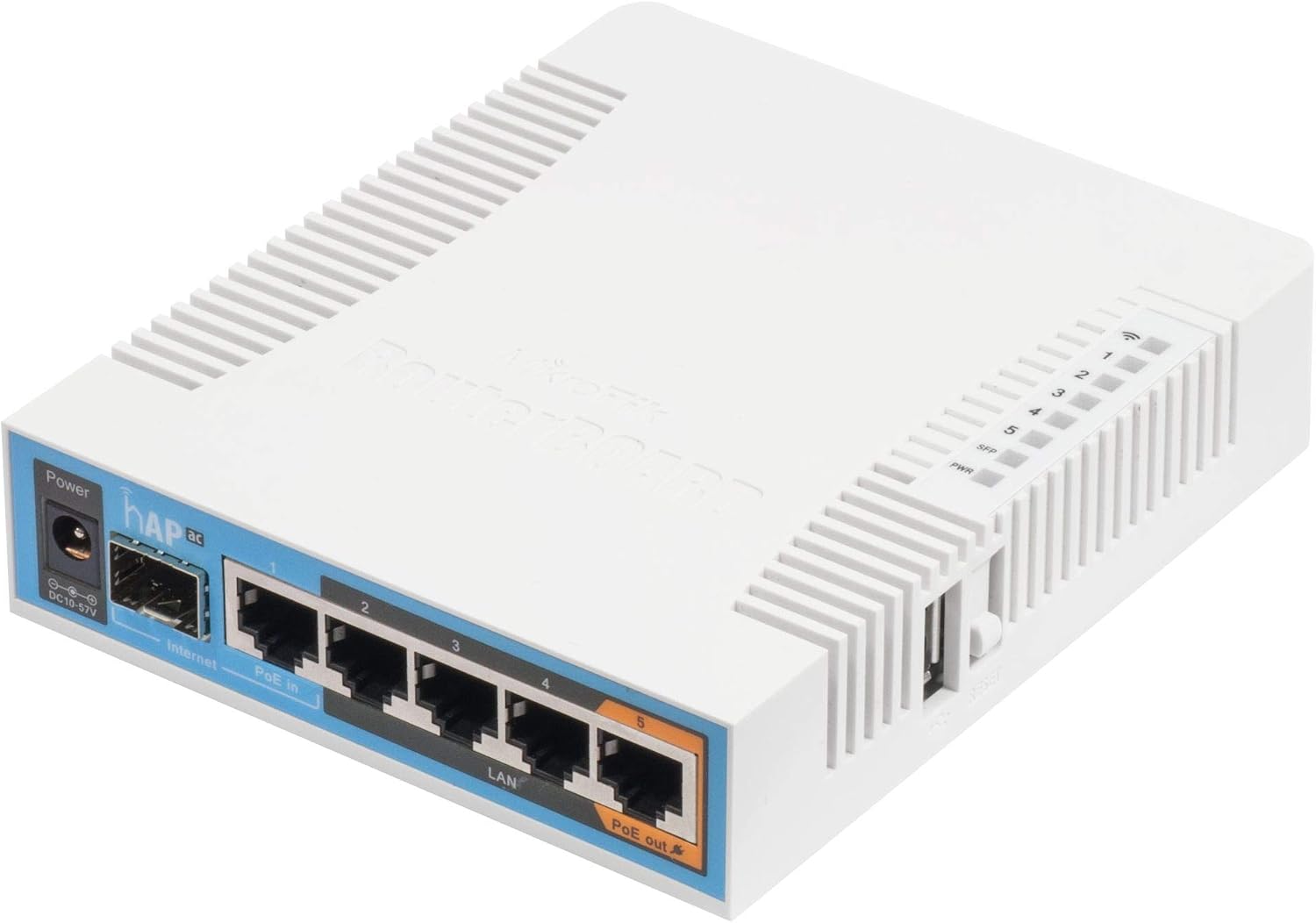 MikroTik hAP AC RouterBoard, Triple Chain Access Point 802.11ac (RB962UiGS-5HacT2HnT-US)