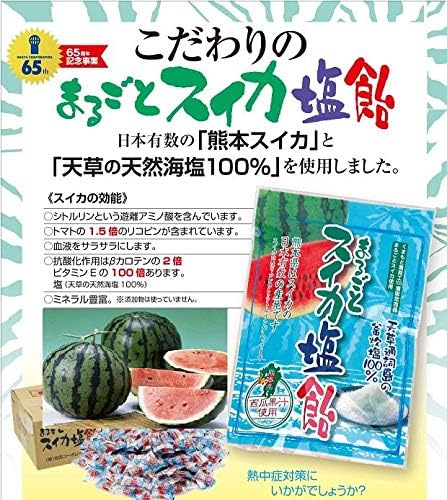 Amazon 岩田コーポレーション まるごとスイカ塩飴 80g 10袋 岩田コーポレーション あめ キャンディ 通販