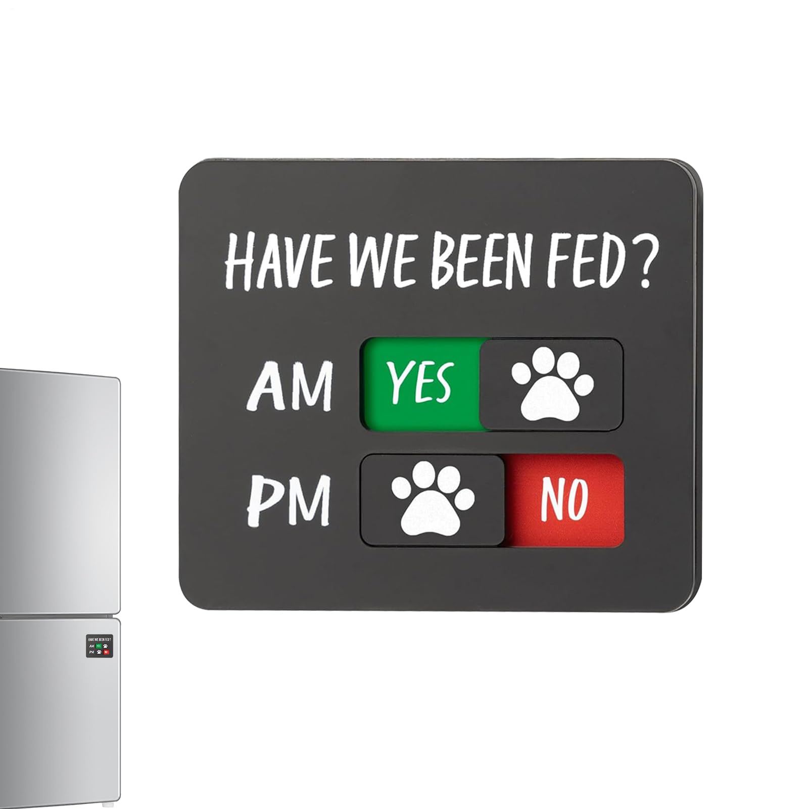 Kohnupierkt Dog Feeding Reminder, Strong Magnetic Force Have We Been Fed Pet For And Pill Easy To Use On Fridge Or Wall With Adhesive Magnet,Pet Supplies