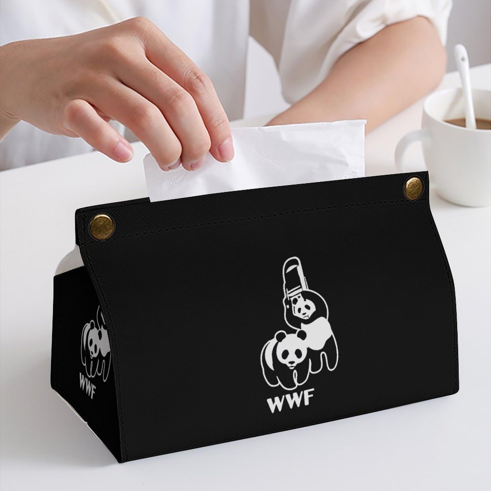 Amazon｜ティッシュケース WWF おかしい パンダ ティッシュボックス PU