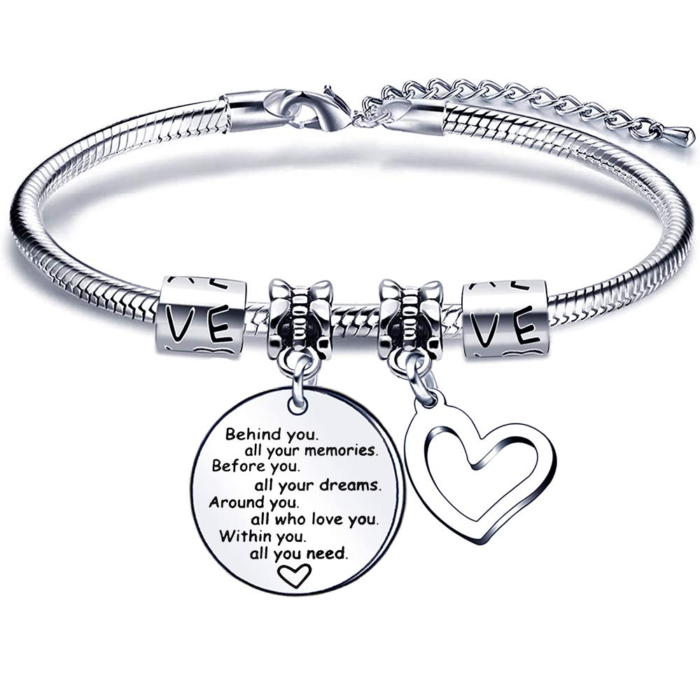 AIMINICharm Inspirational Snake Bracelet for Women Girls Children Stainless Steel Adjustable Silver Jewellery