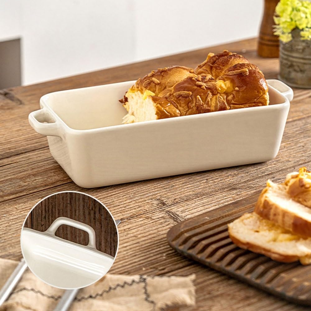 Forno Teglia rettangolare in ceramica con doppio manico for uso domestico