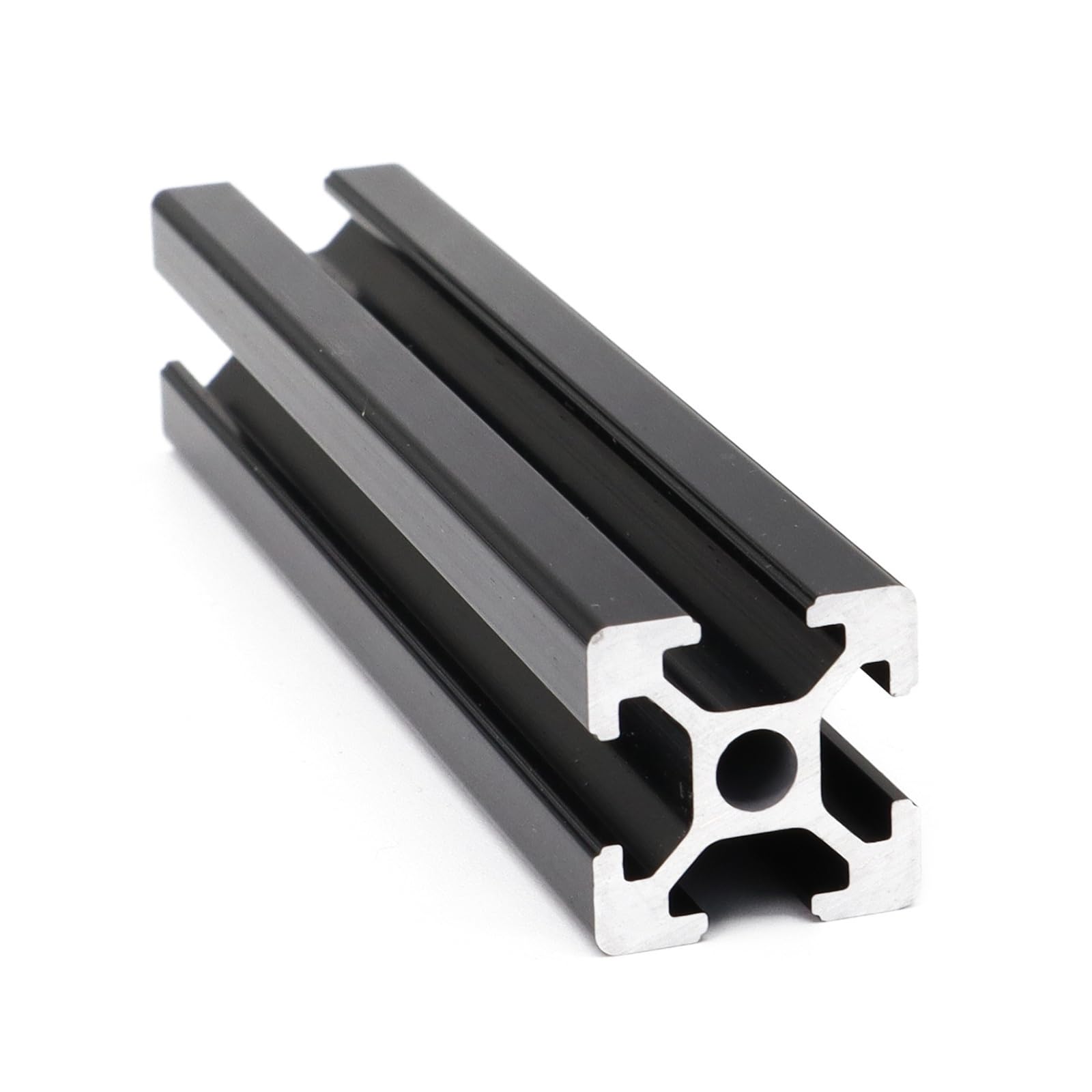 GTPBAO Lot de 4 profilés extrudés en aluminium à fente en T, 20 x 20 mm, norme européenne 2020, profilé carré for cadre d'armoire, support industriel Rail extrudé(400mm long)