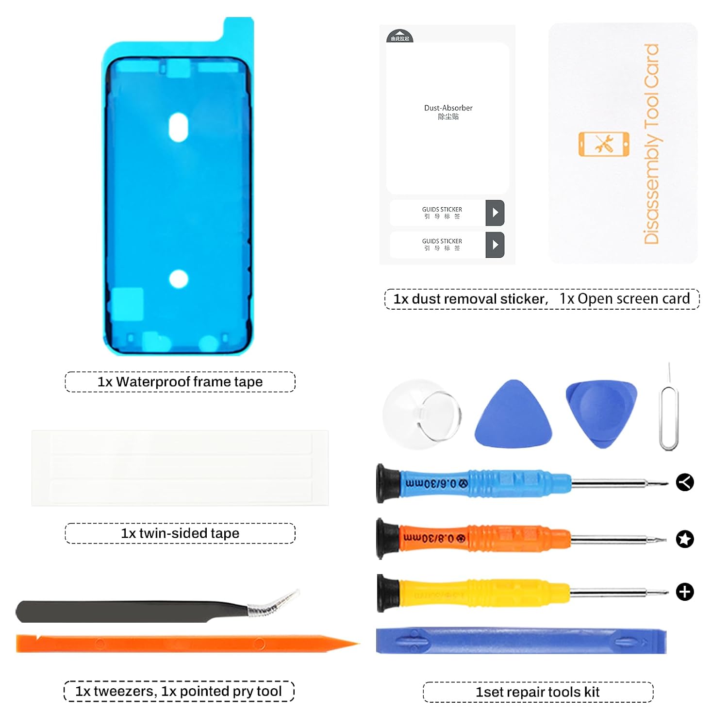 for iPhone 13 Lightning Charging Port Replacement USB Dock Connector Flex Cable Assembly Includes Waterproof Tape & Tool Kit for A2633 A2482 A2631 A2634 A2635 (Green)