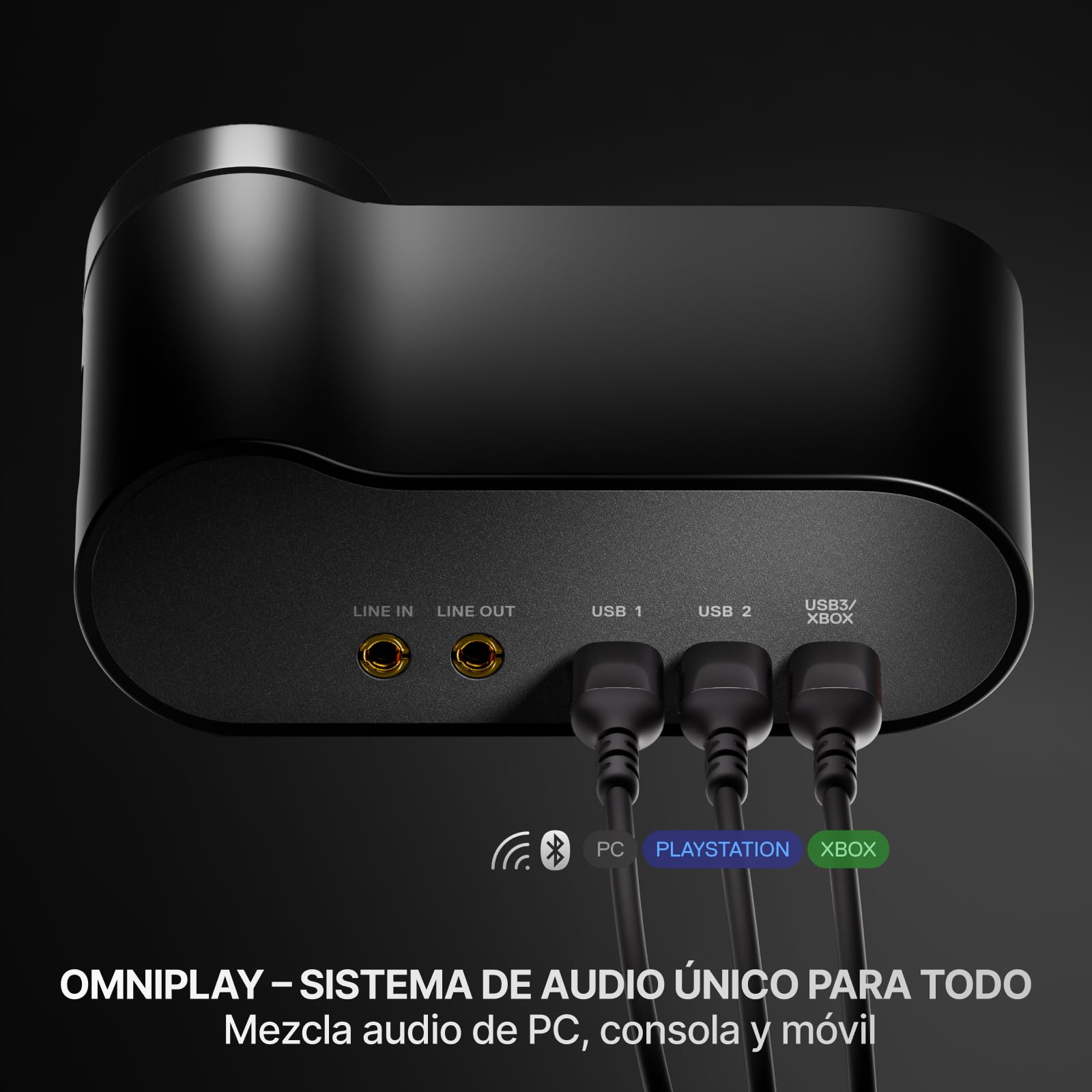 SteelSeries Arctis Nova Elite - Cascos Gaming Inalámbricos - 96kHz/24bits - Fibra de Carbono - CCR - Supresión de Ruido con IA - App - 2,4GHz + BT - Multifuente - OmniPlay PC+PlayStation+Xbox