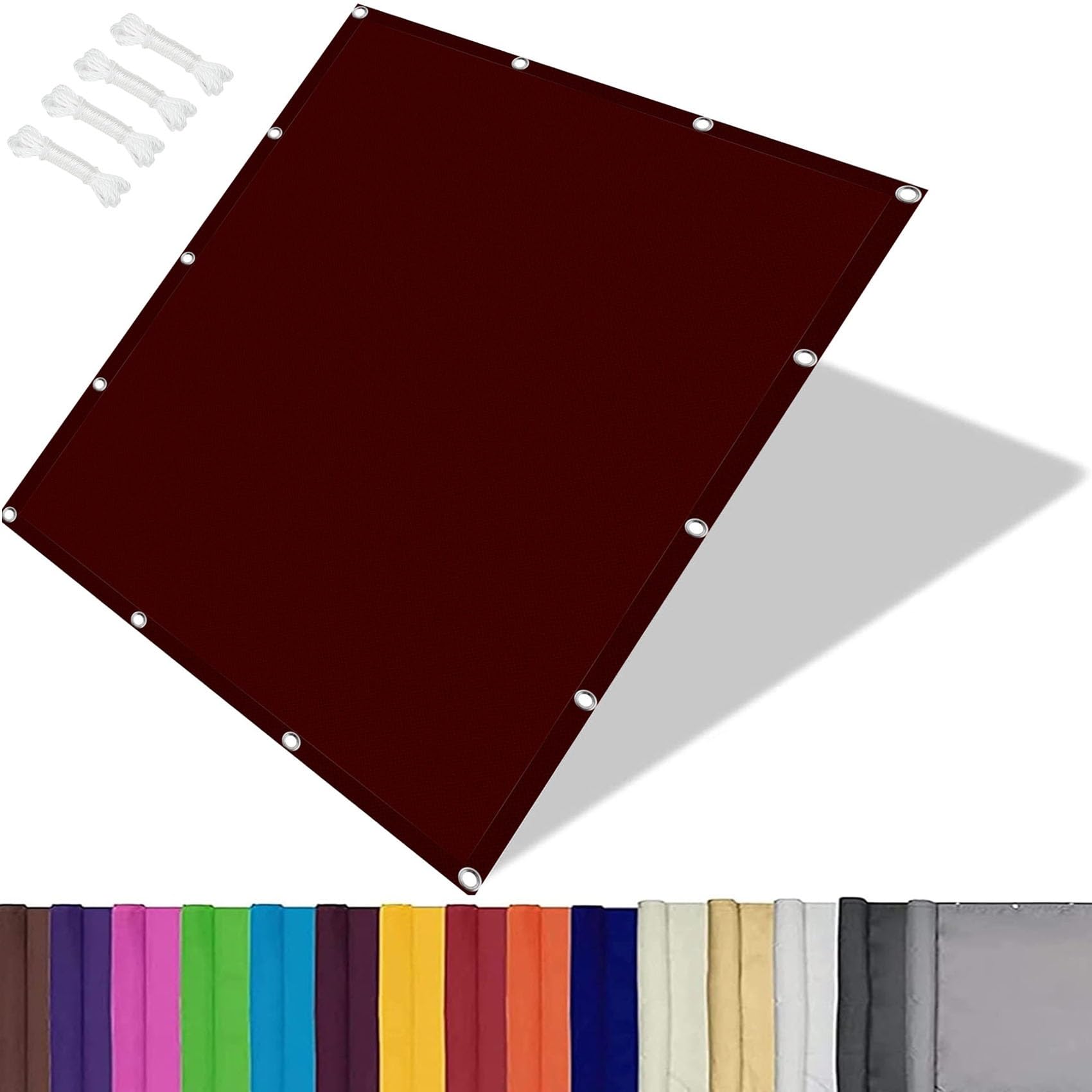 Toldo vela de sombra contra rayos UV para proteger el jardín con lona impermeable rectangular