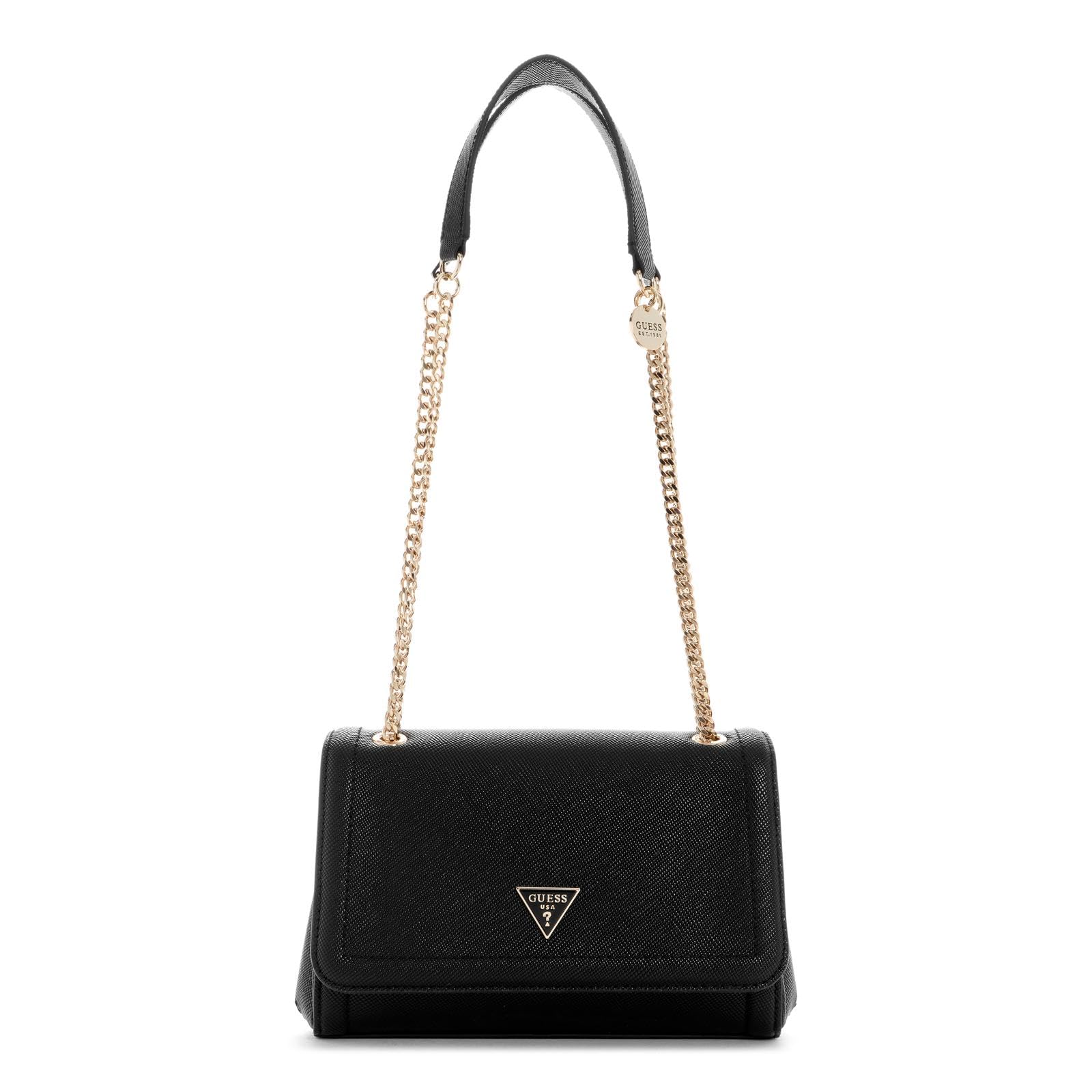 Guess Noelle II Schultertasche – Polyurethan, 24 cm, schwarz