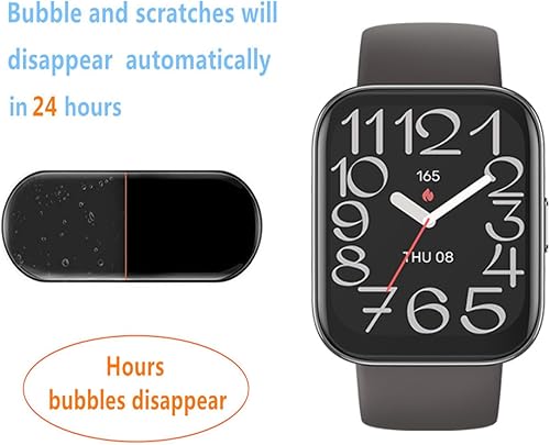 Miniatura 3 de Aemus Protector de pantalla compatible con Amazfit Bip 5 Unity (6 unidades) Reloj inteligente flexible cobertura completa película de TPU