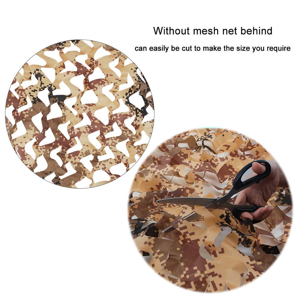 Tarnnetz Camouflage Netz Sonnenschutz Jagd Tarnung Net, Waldlandschaft Tarnnetz Bundeswehr Camo Army Netz (huangmo,6 * 6M)