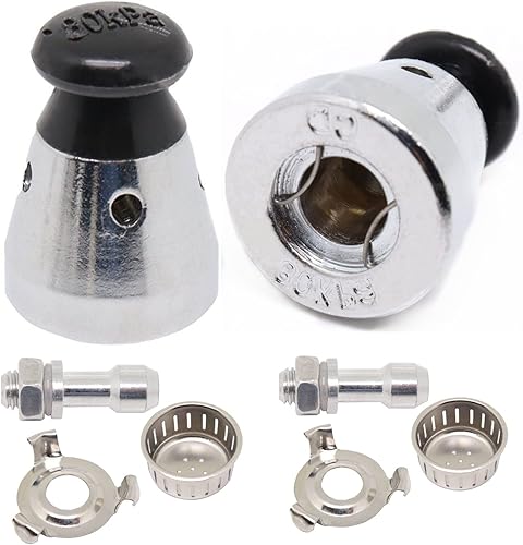 Válvula universal de olla a presión, válvula de jigger de alivio de cocina, accesorios de olla a presión, piezas de repuesto 80KPA con cubierta