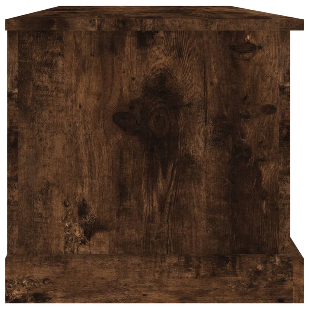 vidaXL Truhe Räuchereiche 70x40x38 cm Holzwerkstoff