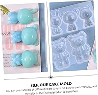 Vista 8 de Ciieeo Molde de silicona para muñeca, molde de conejo, molde de pastel de conejo, molde de silicona para resina, moldes de chocolate, moldes