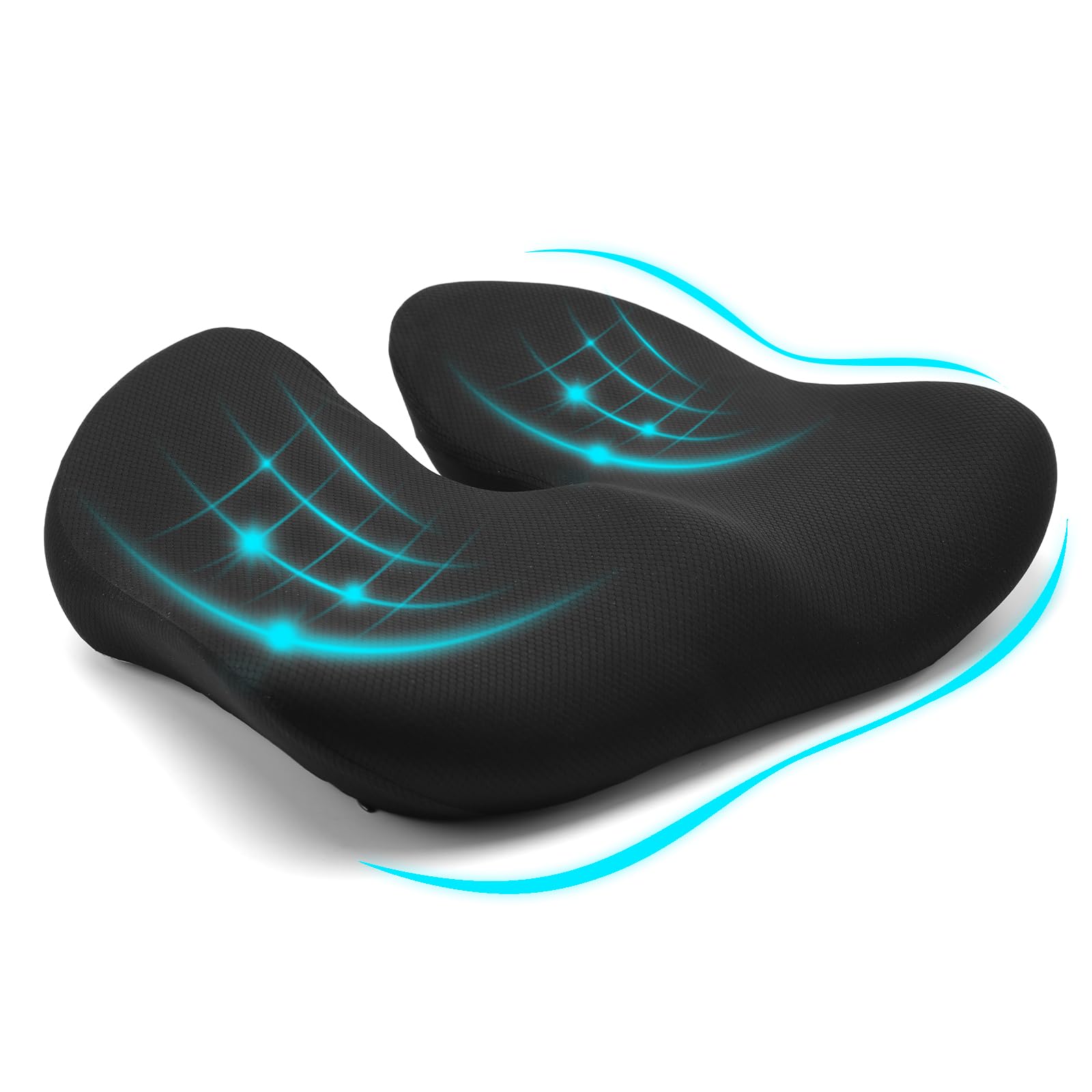 Coussin pour soulager le coccyx en mousse à mémoire de forme pour assise prolongée