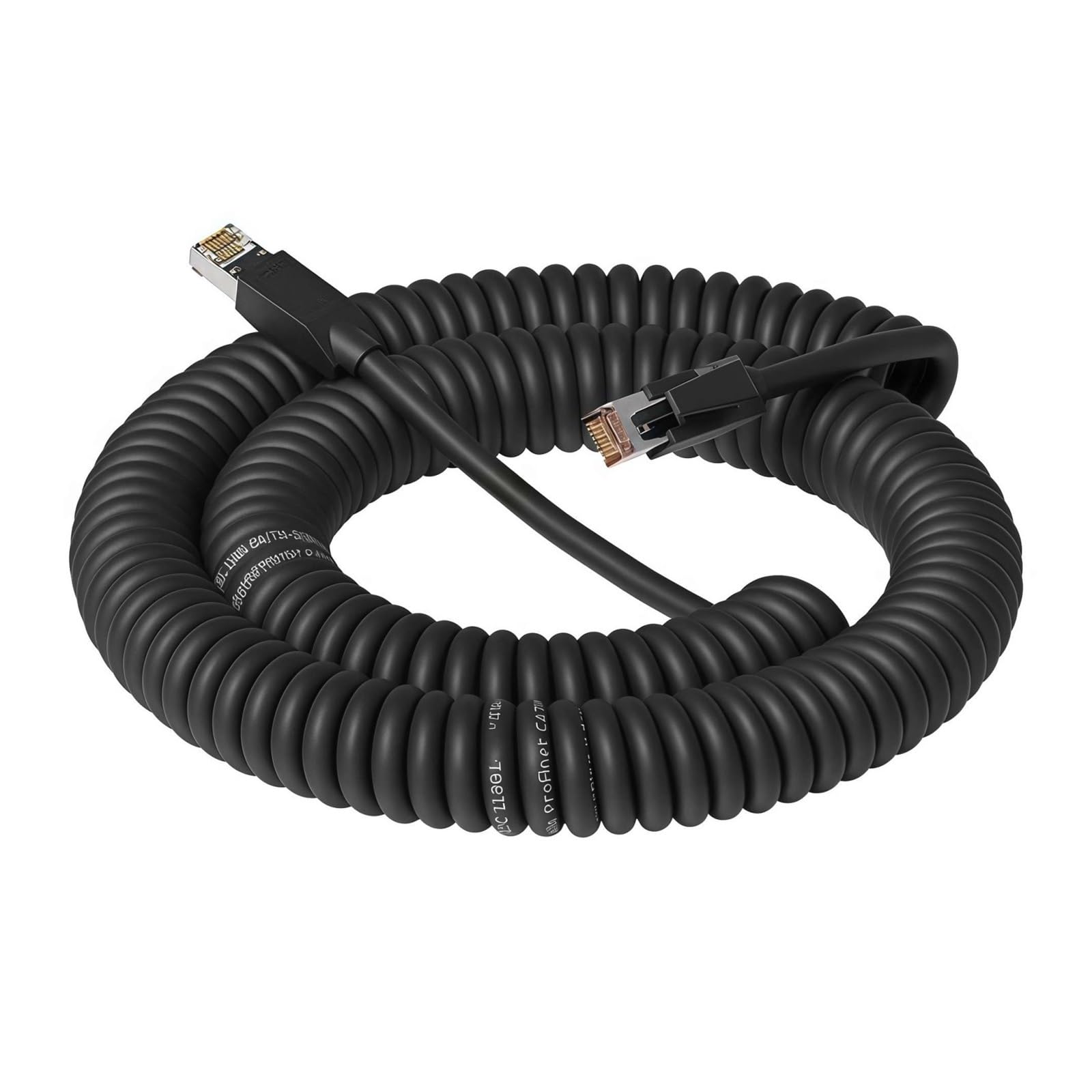 Cavo Di Segnale A Spirale Industriale RJ45 A 8 Pin Velocità Gigabit Cat6A