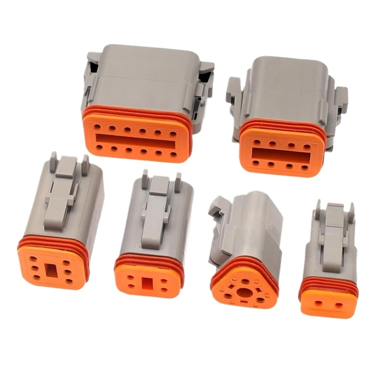 DT 8Pin 22-16AWG Waterproof Automobile Wire Connector Plug DT06-8S DT04-8P Male Female Heads Socket WithTerminal(8P Female,5 Sets)