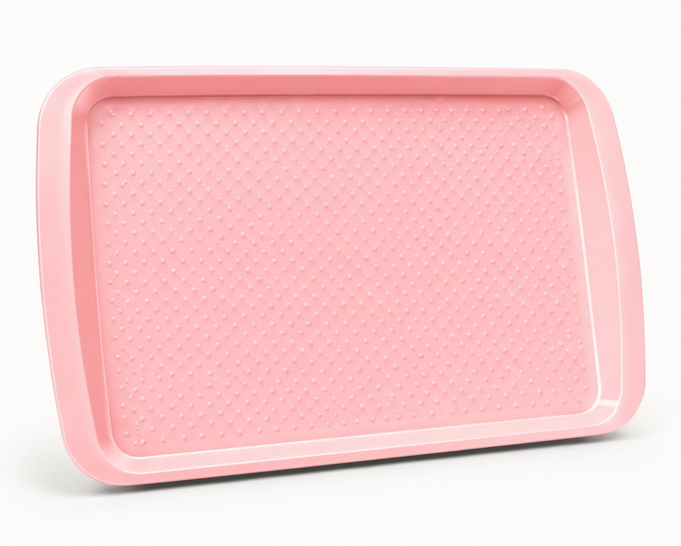 BuzzTrove Serving Trays | Durable Plastic Tea Tray & Dinner Tray | Trays for Eating on Lap, Food Serving & Snacks | Dishwasher Safe, Stackable| 12-Month Guarantee | STLP