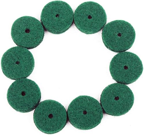 Miniatura 2 de Alnicov Punzones de regulación de riel delantero de fieltro para piano de 0.866 in, arandelas de equilibrio de teclado verde, piezas de reparación,