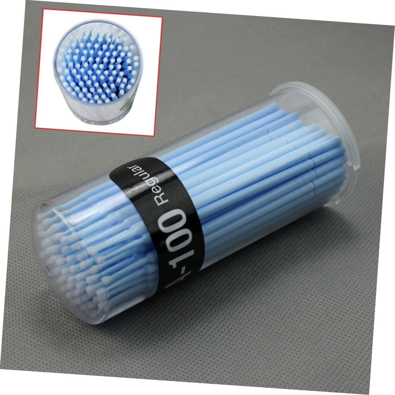 HONMEET Reusable Lash Glue 100pcs Micro Brush Applicators for Clean Gentle False Eyelash Adhesive Removal