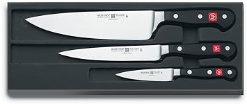Wusthof Classic High Carbon Steel 3 Piece Chefs Knife Set