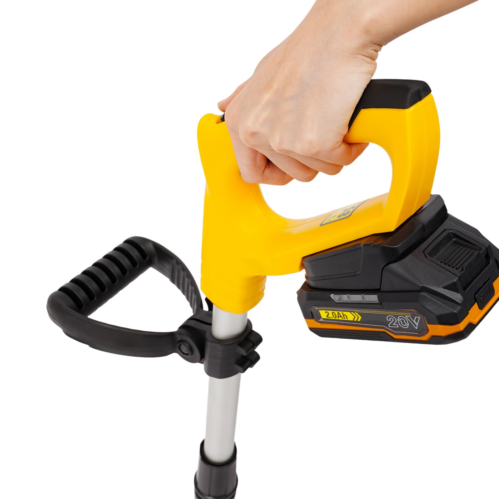 Motoazada eléctrica inalámbrica con batería, 85 dB, ruido de 85 dB, fresadora de suelo con 25 cm, para arriates, macizos de flores y huertos