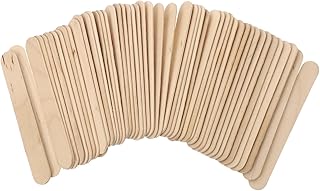 LIFKOME 200pcs Wooden Sticks for Ice Cream Crafts Food-Grade Birch Material for Boys and Girls Hands Projects and Creative Fun Desserts Restaurants and Classrooms