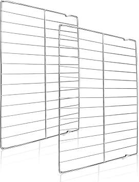 Upgraded 304 Stainless Steel 316496201 316496202 Oven Rack Replacement Fit for Frigidaire Kenmore Crosley Electrolux Range Oven. Replace 316496207 AP4040129 PS1765356, 24.2" x 16", 2 Pcs
