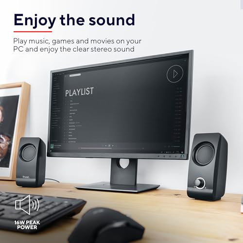 Remo Casse Pc 2.0, 16 W, 8 W Rms, Alimentazione Usb, Jack Aux 3.5 Mm, Altoparlante Stereo, Casse Per Pc Fisso, Set Di Altoparlanti Per Computer, Portatile, Laptop, Casa, Ufficio, Nero - Casse per PC - Immagine 1