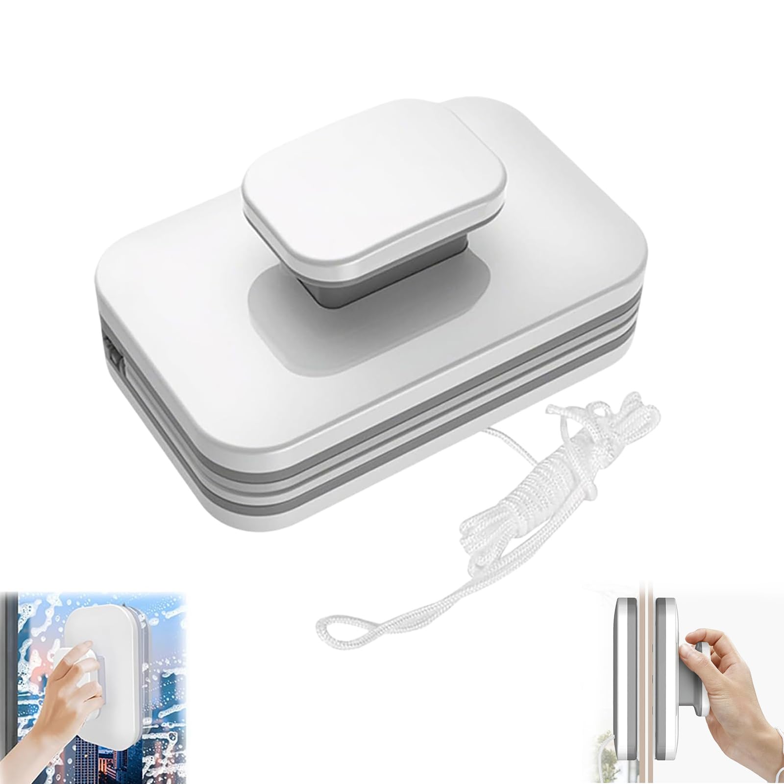 6-in-1 Magnetischer Fensterreiniger, Doppelseitiges (8-15mm)