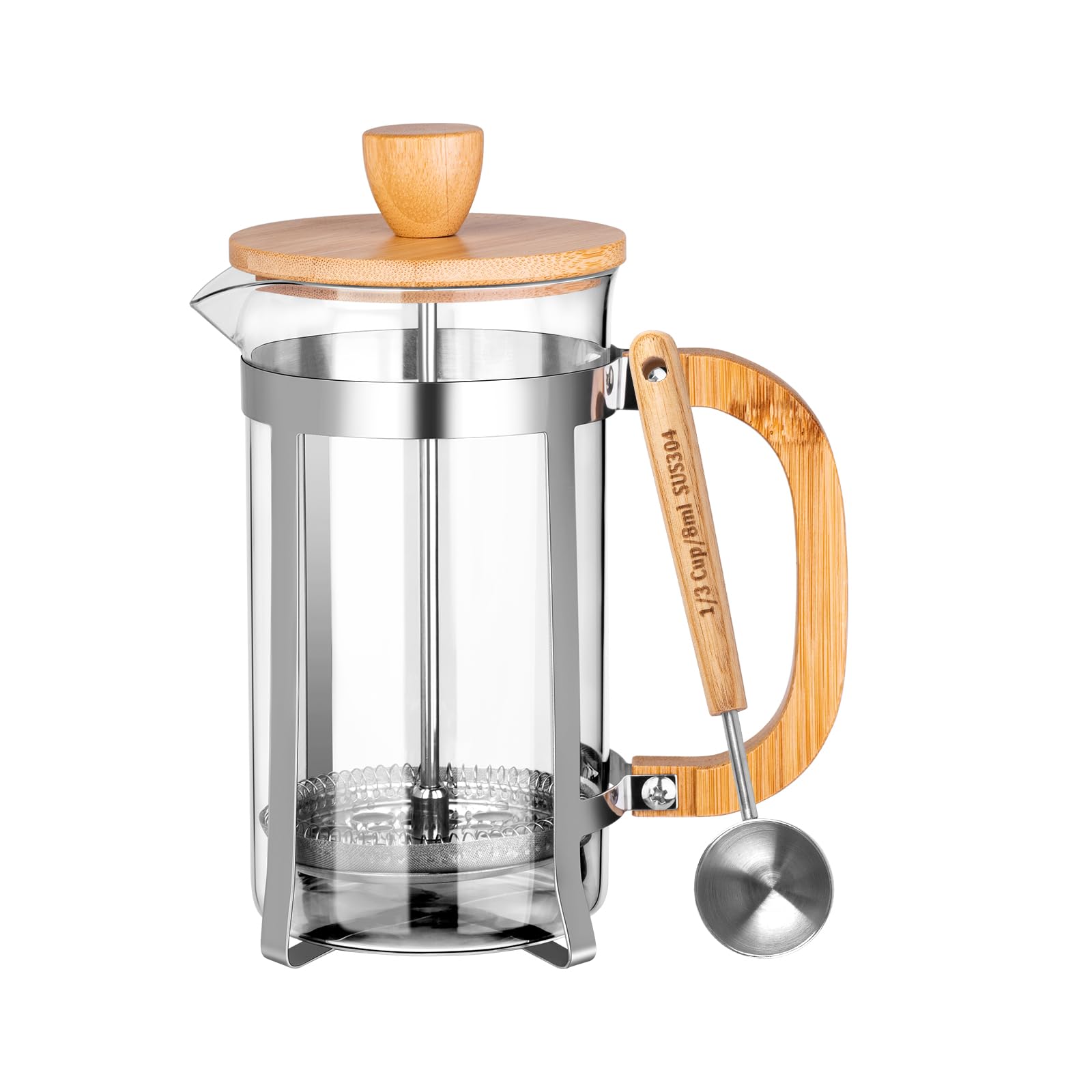 Amazon.com: MERMOO YILAN Glass French Press Coffee Maker with