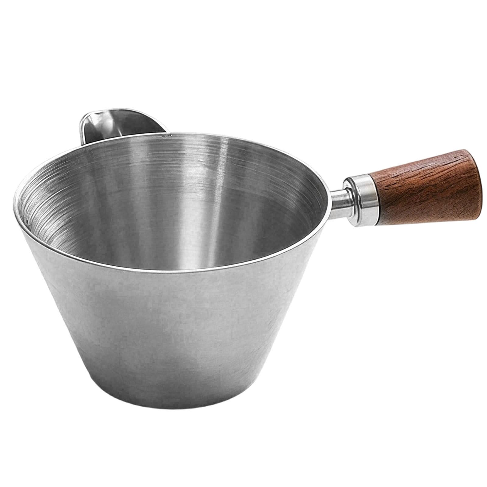 Oxxggkao Portable Stainless Steel Espresso Coffee Filter Cup with Ounces Measurement for Perfect Brewing Coffee Removal Cup