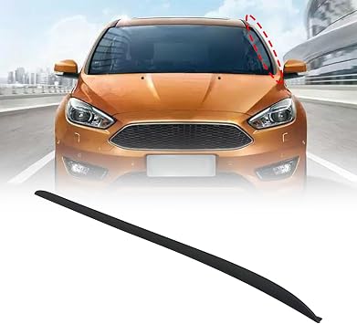 XQSMWF Left Driver Side Windshield Pillar Molding Compatible with Ford Focus 2012-2018#CP9Z-5803137-A CP9Z5803137A | Snap-in Install in Minutes