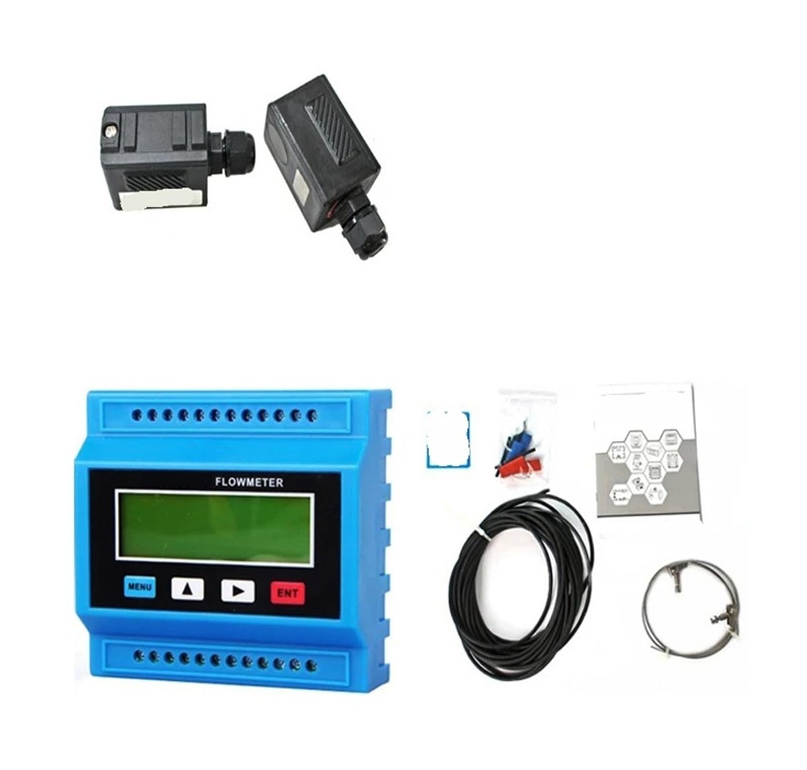 Medidor de flujo de agua TUF-2000M TL-1-HT Sensor modular de alta temperatura TS-2 TM-1 Medidor de flujo de nivel digital RS485 DN15-700 mm(TS-2-HT-DN15-100mm)