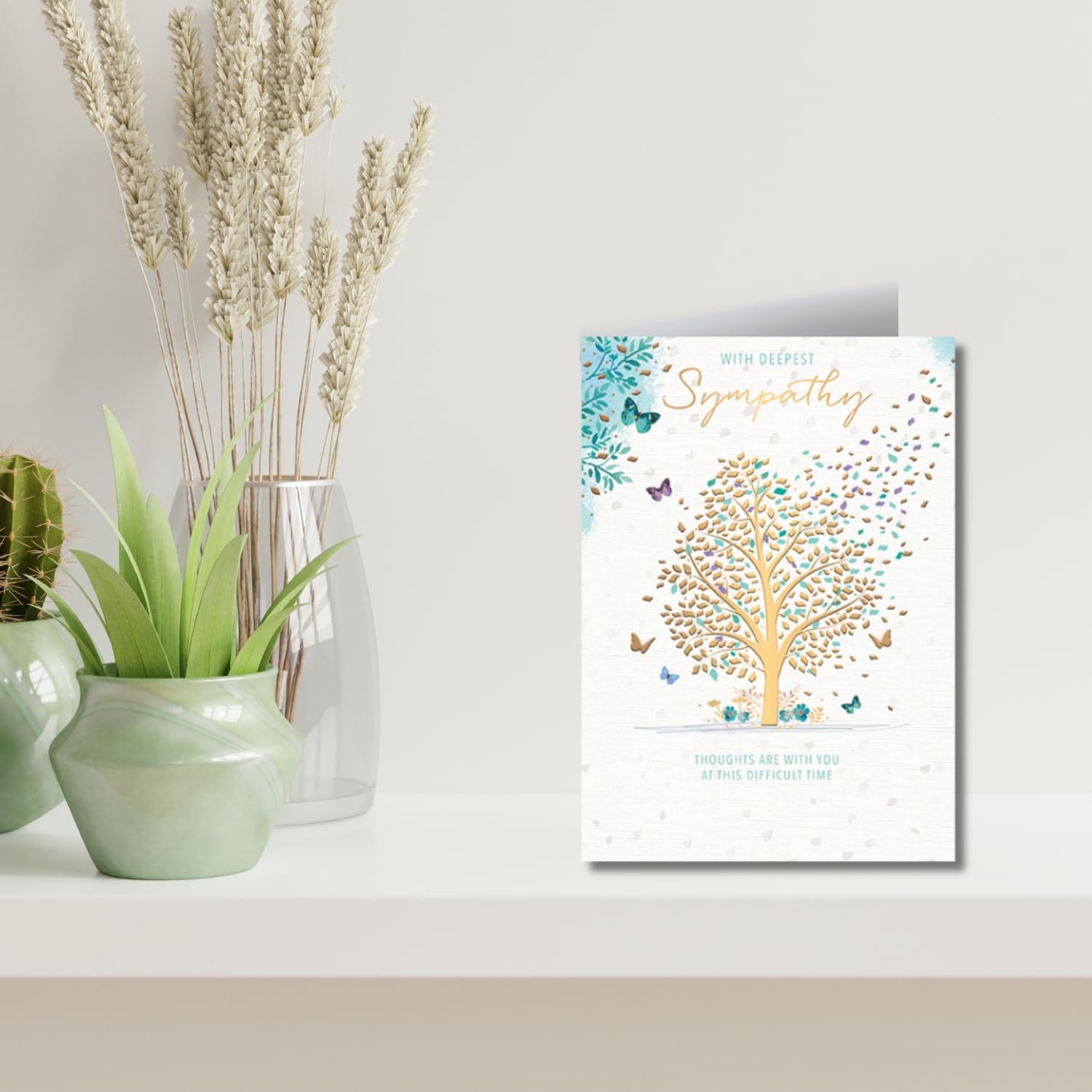 Carte « Thinking Of You », Aquarelle Au Bord De L'océan, Carte De Voeux