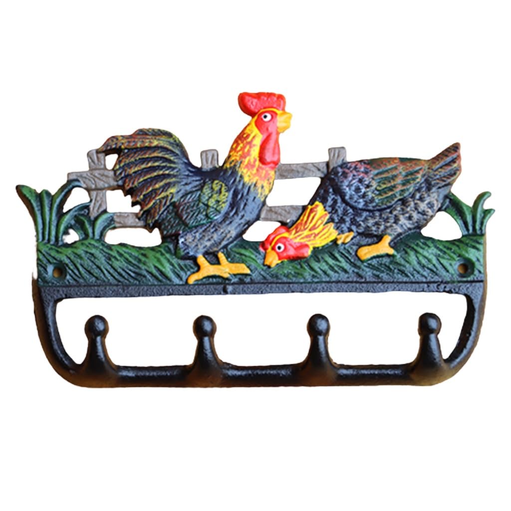 LyyGuanYoo Paquete De 8 Ganchos Rústicos De Hierro Fundido Para Colgar Percheros, Ganchos Resistentes Para Colgar Sombreros, Toallas, Abrigos, Bolsos, Llaves, Ropa, Bufandas
