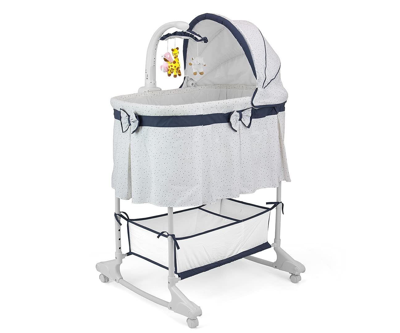 Milly Mally 23128 Cradle/Sweet Melody 4W1 Pilot Simple Toy, Grey