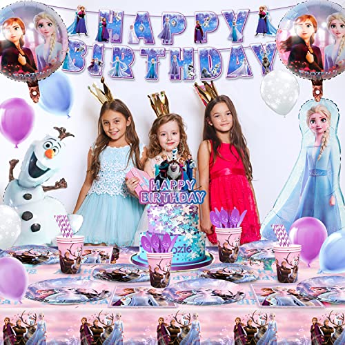 Set Compleanno Frozen-184pcs Decorazioni&Stoviglie...