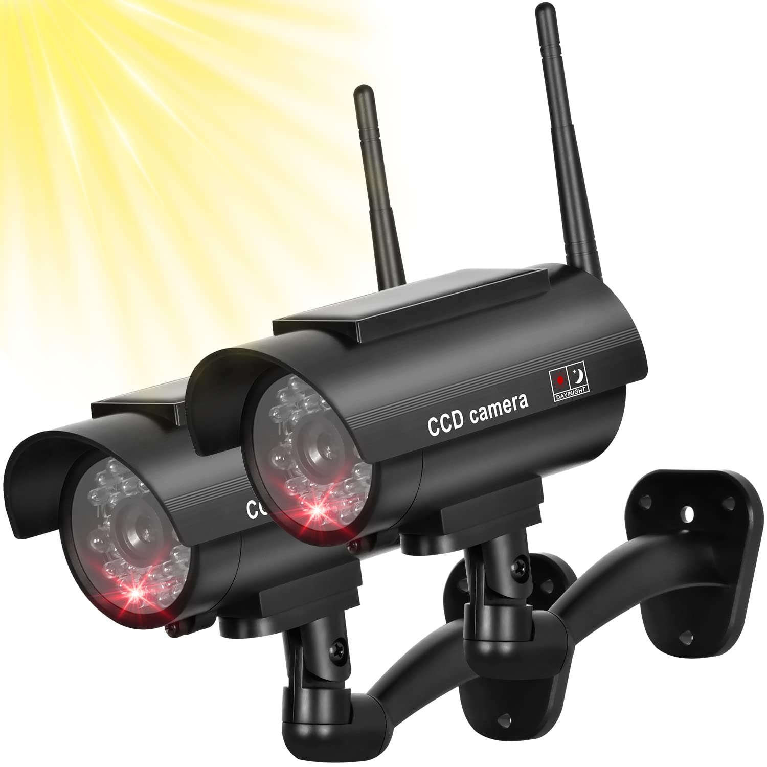 Buy BNT Solar Powered Fake Security Camera, Bullet Dummy Security