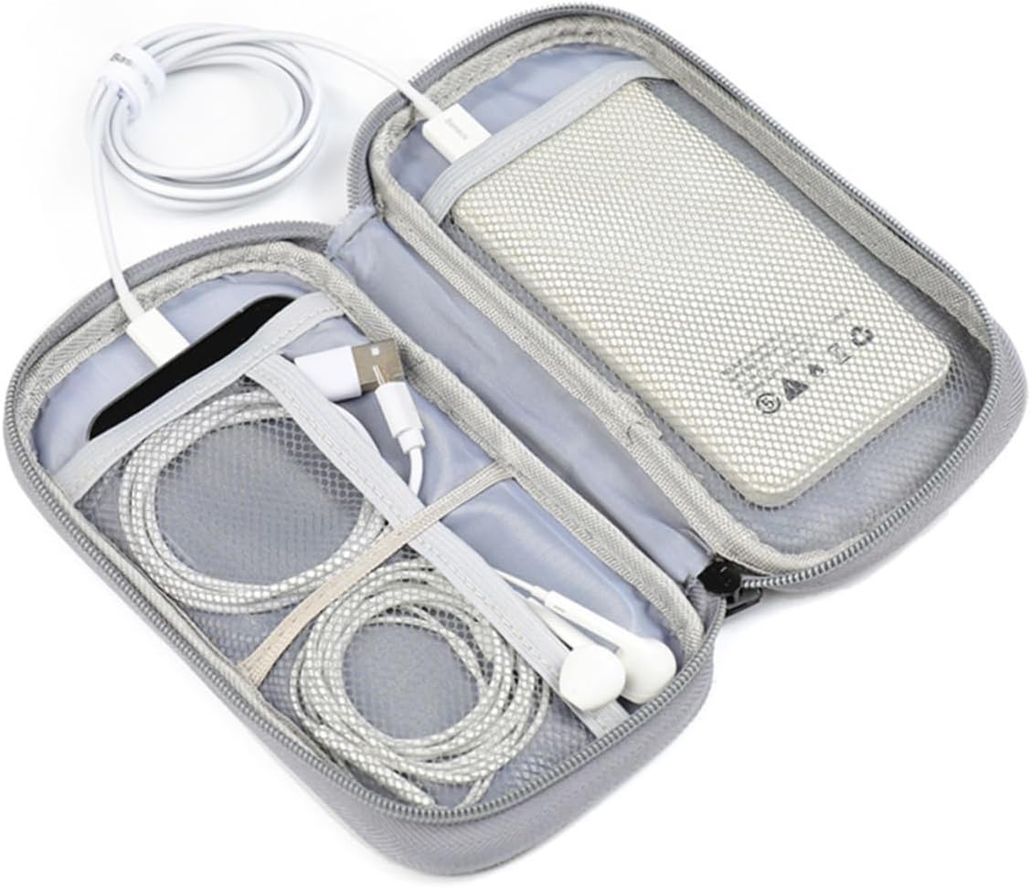 DOITOOL Electronics Organizer Travel Case Compact Cable Organizer for Chargers Cords Accessories Stylish Design Lightweight Portable for Travel Daily Use