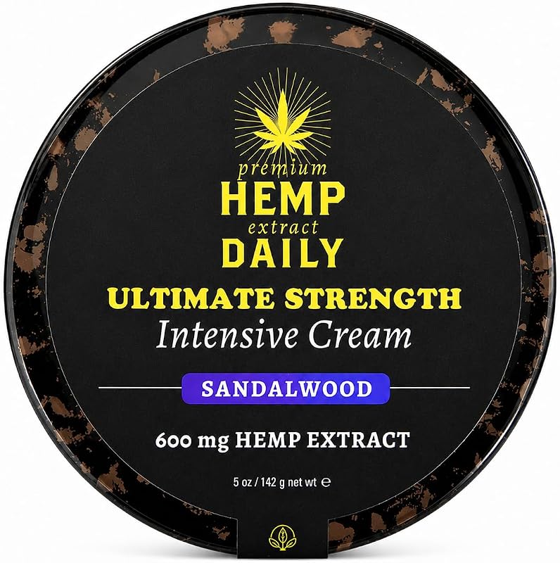 Creme corporal Premium Hemp Extract Daily Ultimate Hemp, sândalo, 142 g