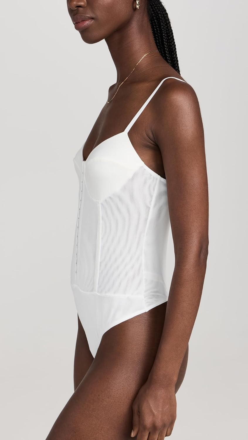 Free People Women's Night Rhythm Corset Thong Bodysuit
