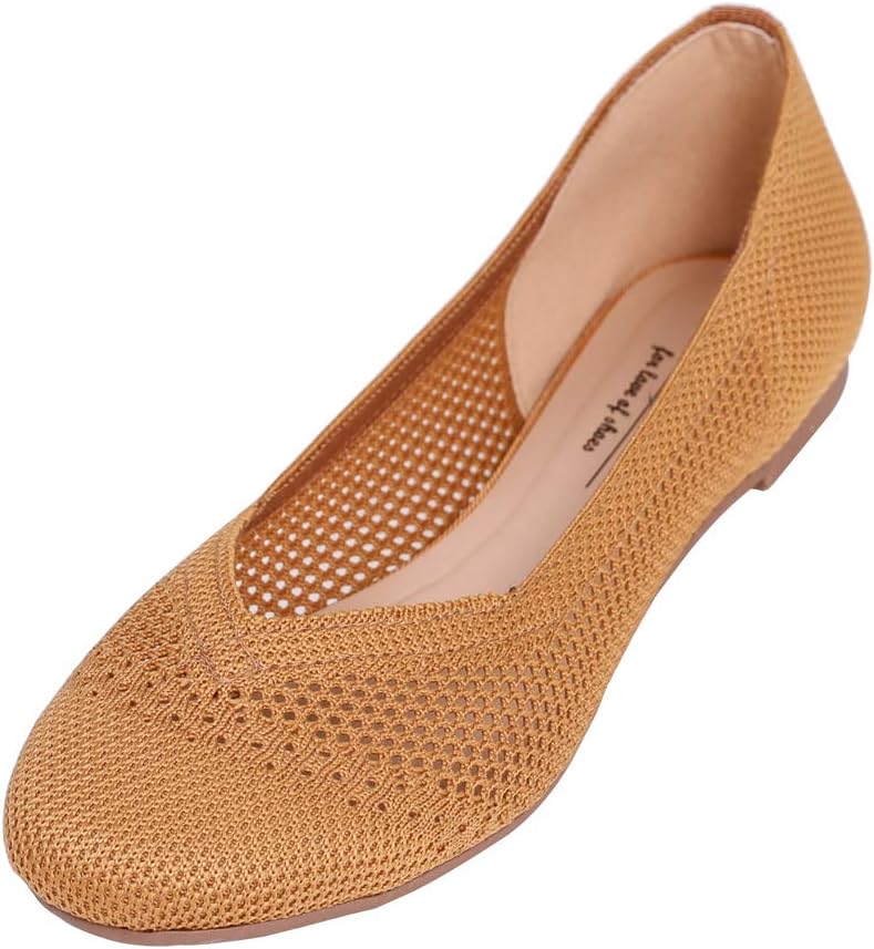 Caramel Roundtoe Ballet Knit