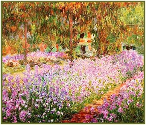 Orenco Originals Irises in The Garden by Claude Monet Counted Cross Stitch Pattern