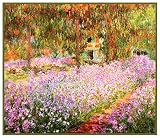 Orenco Originals Irises in The Garden by Claude Monet Counted Cross Stitch Pattern