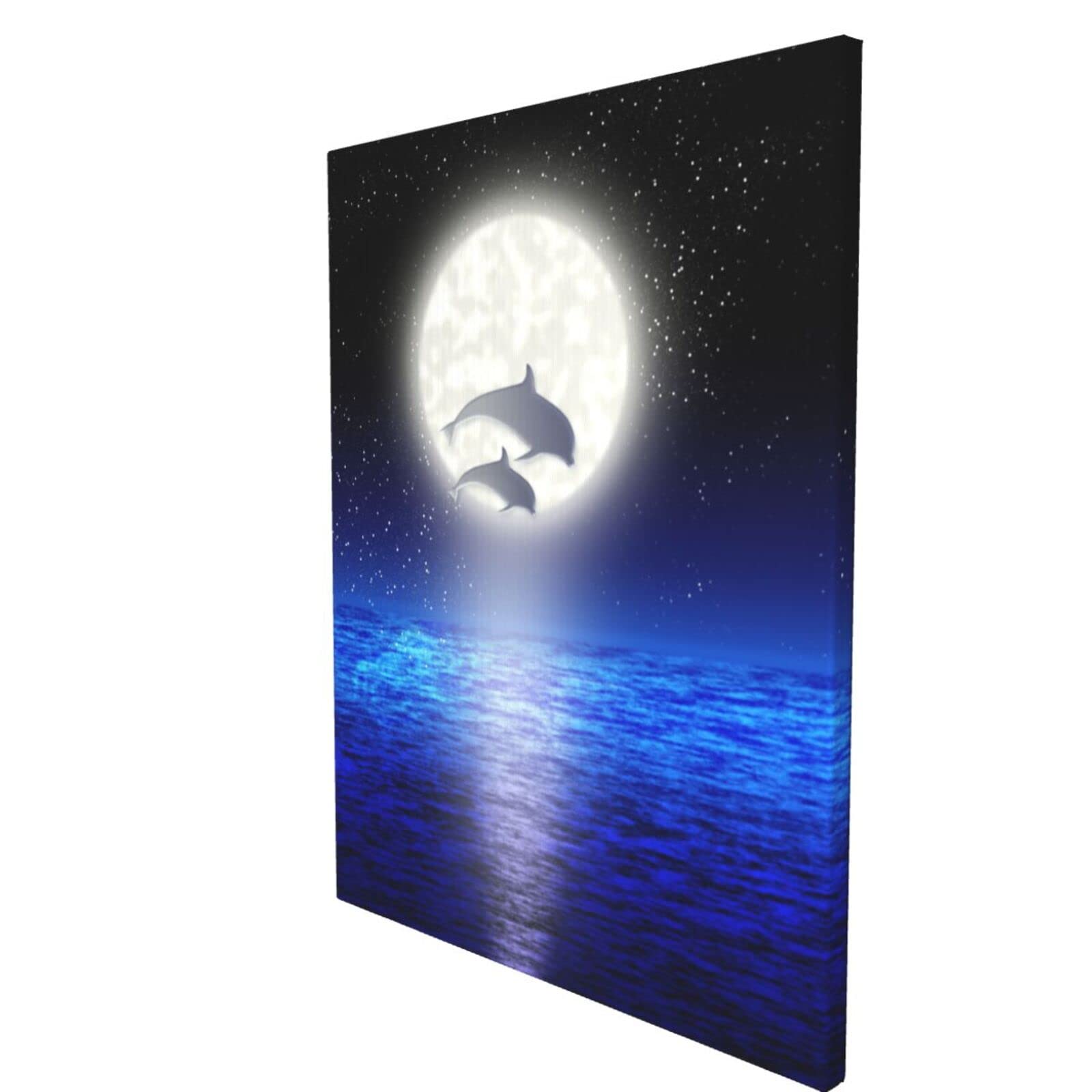 油絵 絵画 【月の夜海】【木製】 9bc9c1ddb21361d20b210e48311575